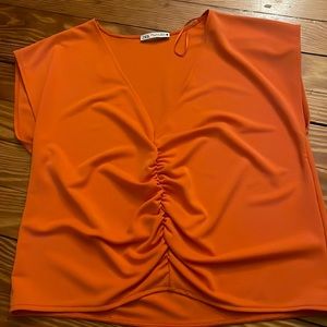 Zara orange top size S